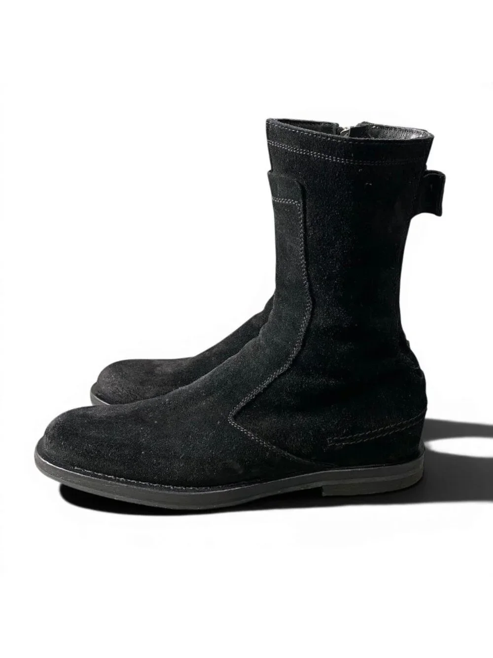 Dior Homme Era Votc Suede Leather Boots Side Zip 42.5 Black Shoes
